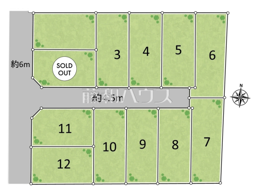 全体区画図　【小平市鈴木町１丁目】
