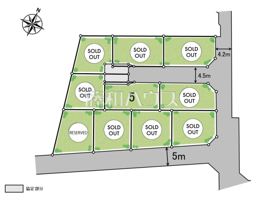 全体区画図　【西東京市下保谷５丁目】