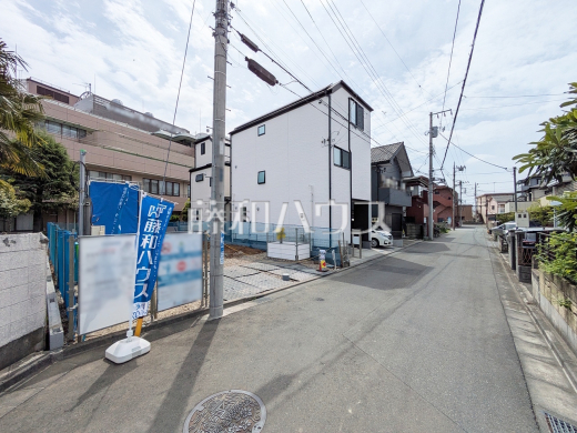 接道状況および現場風景　【東大和市南街１丁目】