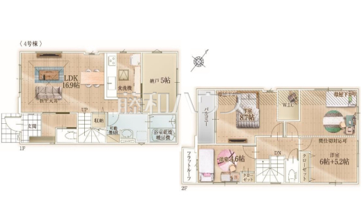 4号棟　間取図　【福岡市東区若宮４丁目】