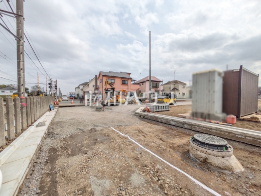接道状況および現場風景　【小平市小川町１丁目】