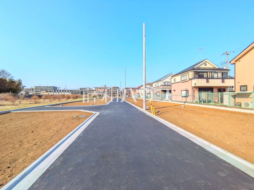 接道状況および現場風景　【小平市小川町１丁目】