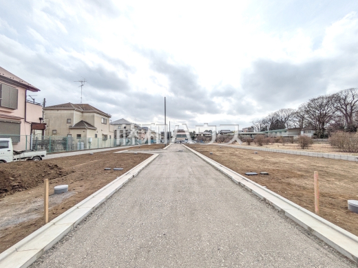 接道状況および現場風景　【小平市小川町１丁目】
