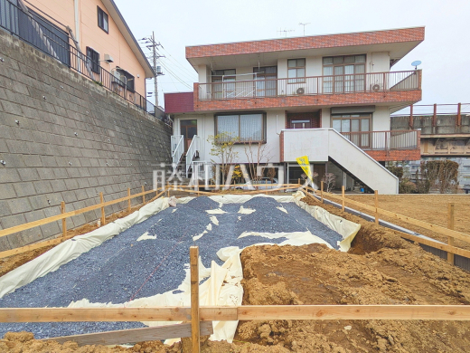 2号棟　現地写真　【日野市大坂上３丁目】きれいに整備された敷地。これから夢の新邸がここに建ちます。