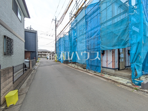 接道状況および現場風景　【小平市小川東町１丁目】