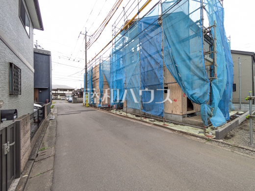 接道状況および現場風景　【小平市小川東町１丁目】