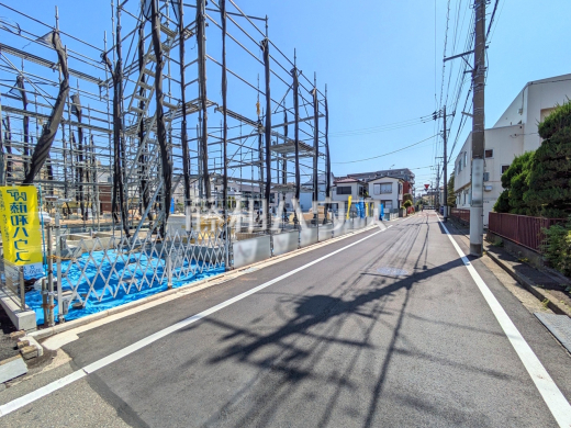 接道状況および現場風景　【立川市錦町６丁目】