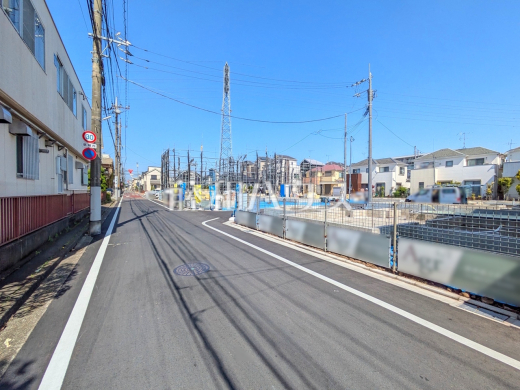 接道状況および現場風景　【立川市錦町６丁目】
