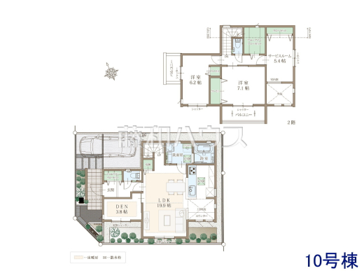10号棟 間取図 【立川市錦町6丁目】