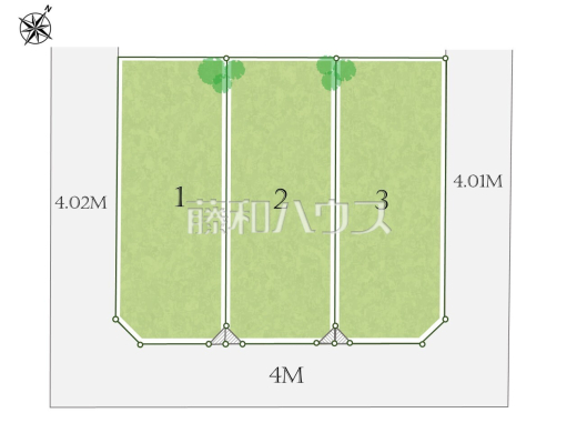 全体区画図　【世田谷区上祖師谷２丁目】