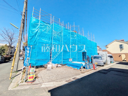 接道状況および現場風景　【世田谷区上祖師谷２丁目】