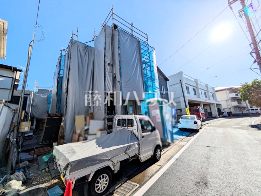 3号棟　接道状況および現場風景　【府中市是政２丁目】