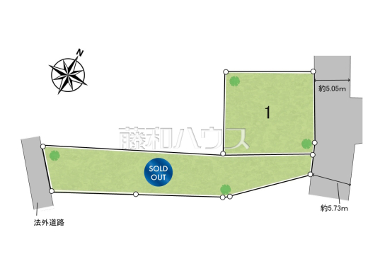 全体区画図　【調布市飛田給３丁目】