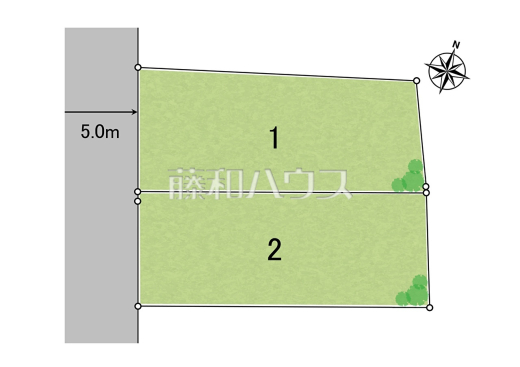 空が広く、庭も持てる。清瀬下清戸で叶える、120超の豊かな暮らし。
【1期】全体区画図　【清瀬市下清戸１丁目】