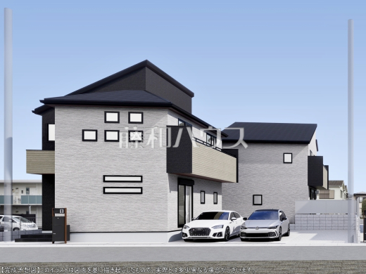 完成予想図（外観）　【調布市深大寺北町２丁目】