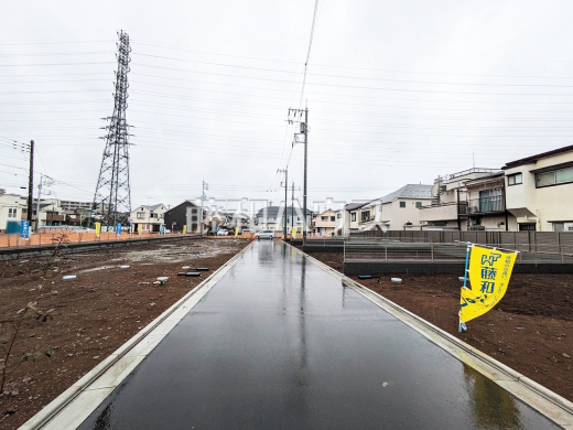 接道状況および現場風景　【国立市東３丁目】