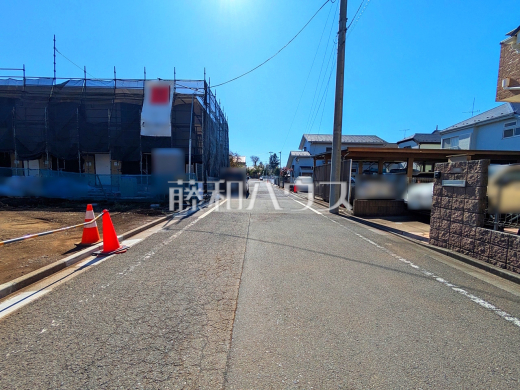 接道状況および現場風景　【練馬区東大泉６丁目】