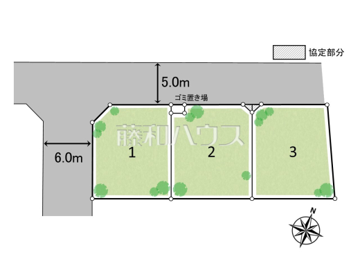 全体区画図　【練馬区東大泉６丁目】