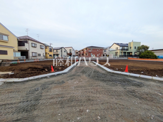 接道状況および現場風景　【立川市砂川町８丁目】