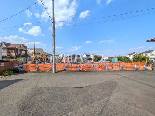 接道状況および現場風景　【立川市砂川町８丁目】