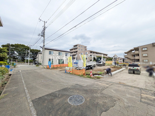 接道状況および現場風景　【日野市神明１丁目】