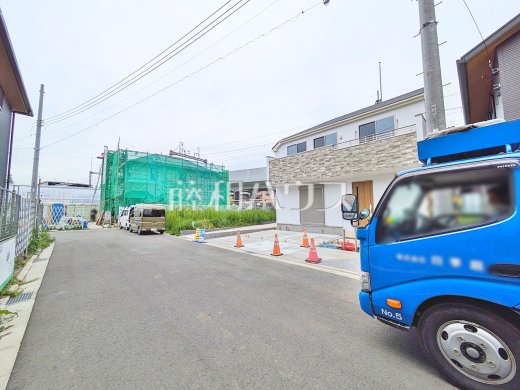 接道状況および現場風景　【八王子市長沼町】