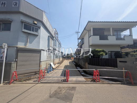 接道状況および現場風景　【清瀬市旭が丘３丁目】