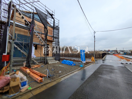 接道状況および現場風景　【三鷹市北野３丁目】