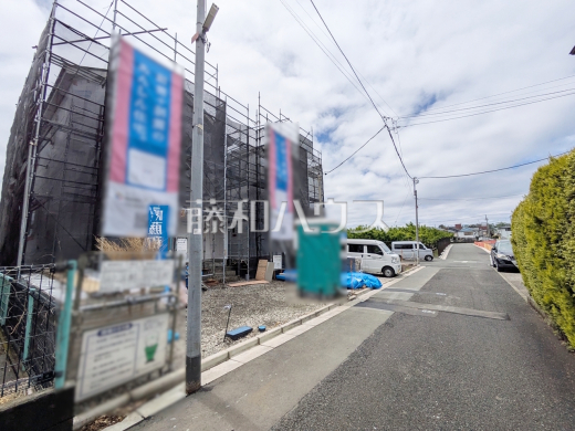 接道状況および現場風景　【三鷹市北野３丁目】