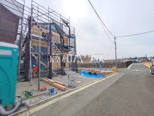 接道状況および現場風景　【三鷹市北野３丁目】