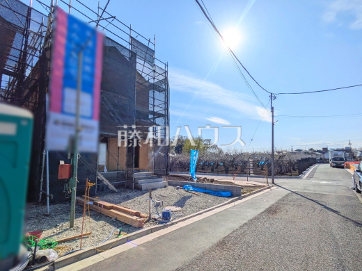 接道状況および現場風景　【三鷹市北野３丁目】