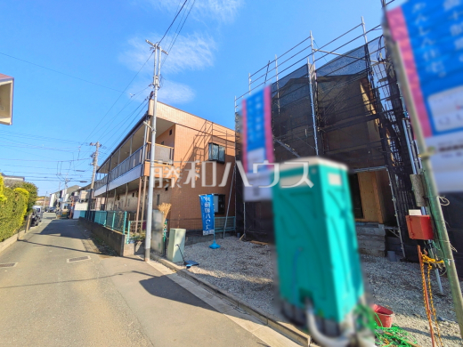 接道状況および現場風景　【三鷹市北野３丁目】