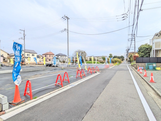 接道状況および現場風景　【立川市若葉町３丁目】