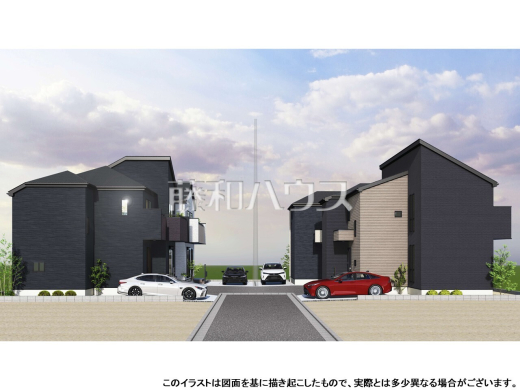 完成予想図（外観）　【立川市若葉町３丁目】