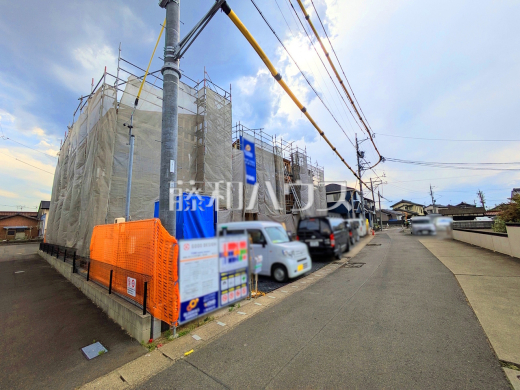 接道状況および現場風景　【春日井市町屋町】