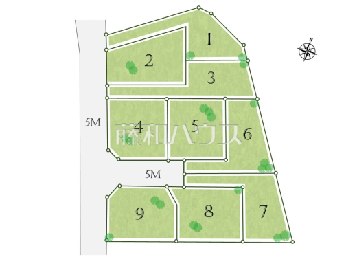 全体区画図　【狛江市駒井町３丁目】