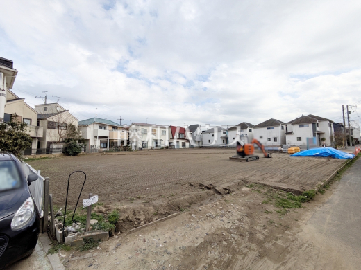 接道状況および現場風景　【狛江市駒井町３丁目】