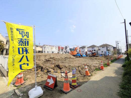 接道状況および現場風景　【狛江市駒井町３丁目】