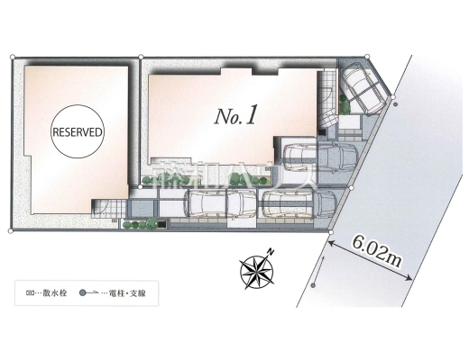 全体区画図　【清瀬市下宿１丁目】