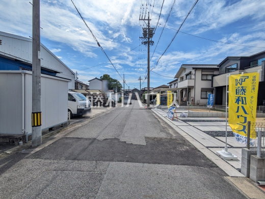 接道状況および現場風景　【春日井市気噴町北１丁目】