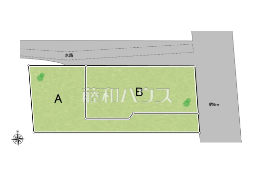 全体区画図　【小平市仲町】