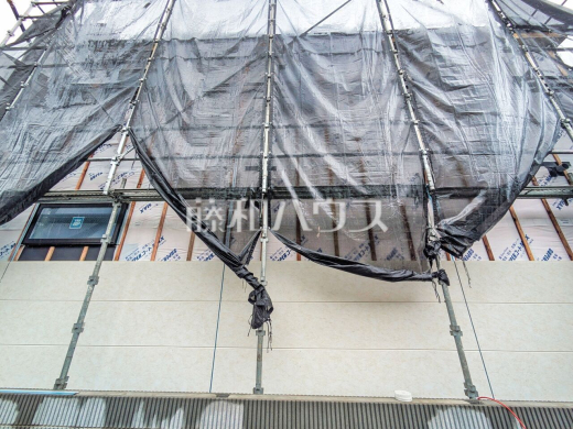 2号棟 外観 【八王子市上野町】 ここに住む方を想像して、着々と建築しております!