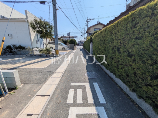 接道状況および現場風景　【糟屋郡粕屋町花ヶ浦２丁目】