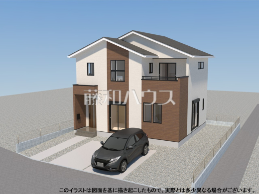 完成予想図（外観）　【糟屋郡粕屋町花ヶ浦２丁目】