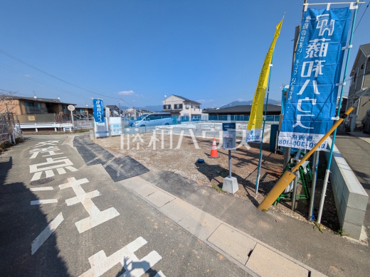 接道状況および現場風景　【糟屋郡粕屋町花ヶ浦２丁目】