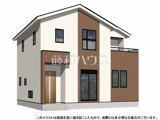 完成予想図（外観）　【糟屋郡粕屋町花ヶ浦２丁目】