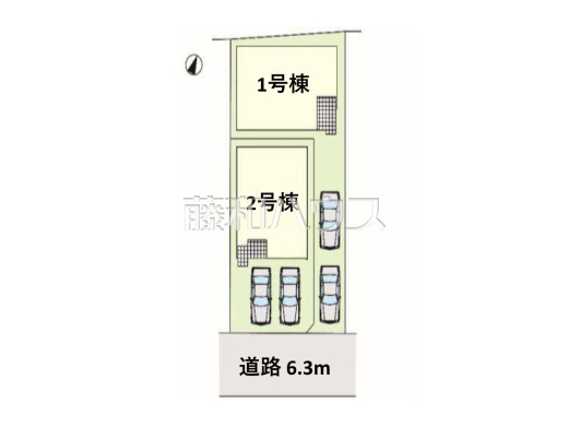 全体区画図　【春日井市弥生町１丁目】