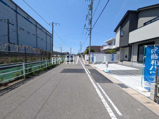 接道状況および現場風景　【春日井市弥生町１丁目】