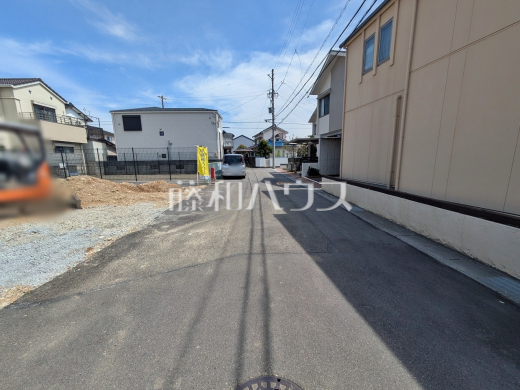 接道状況および現場風景　【春日井市梅ケ坪町】