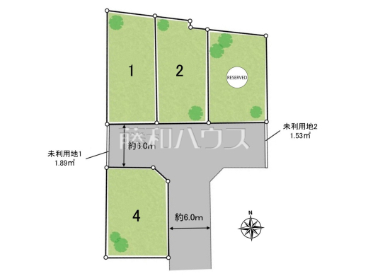 全体区画図　【東村山市青葉町１丁目】